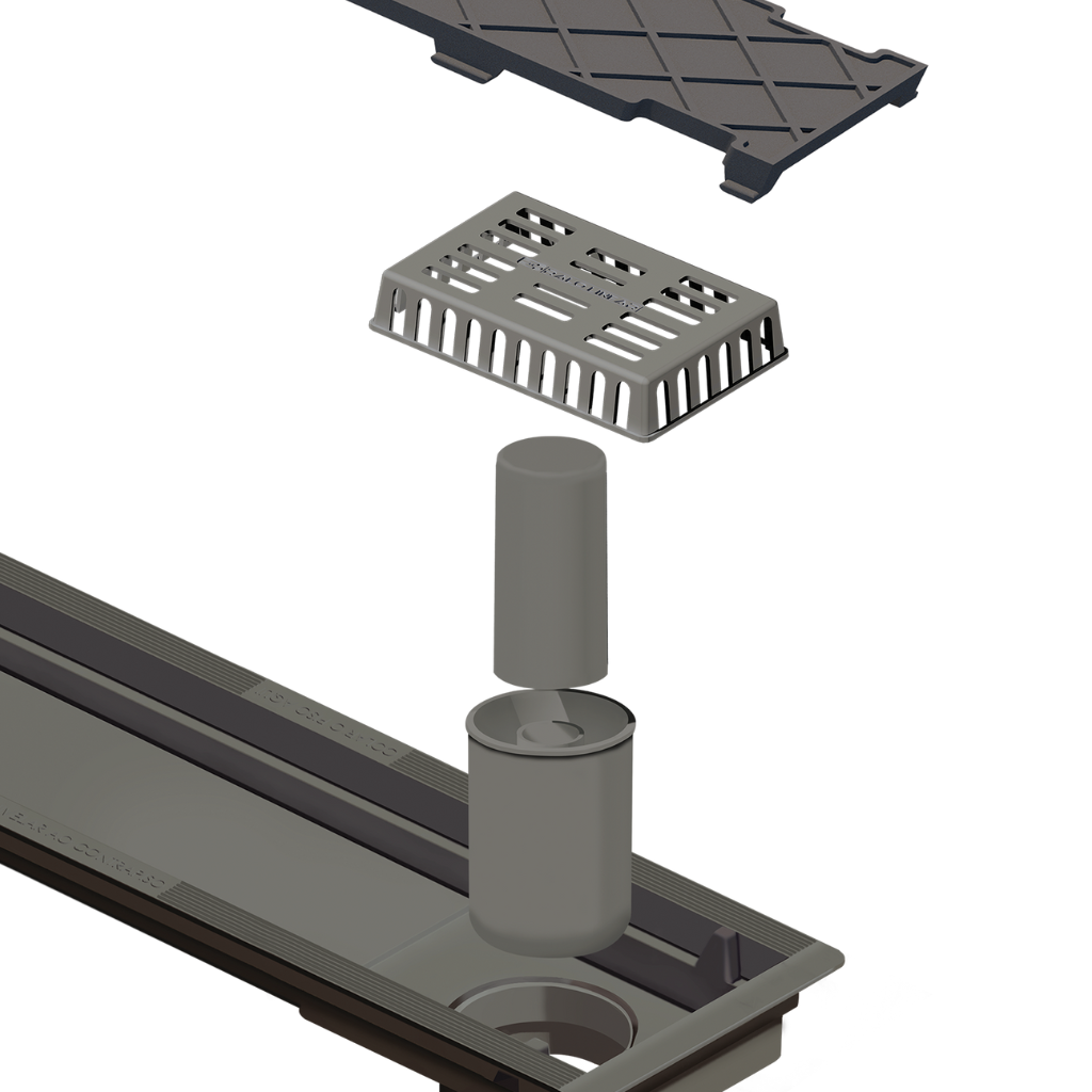 Ralo Linear Novii PVC Sifonado 6087 75cm Oculto — foto 3