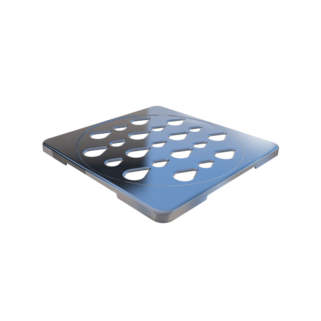 Grelha para Ralo Quadrado Novii 5205 100mm Polida com Acessórios