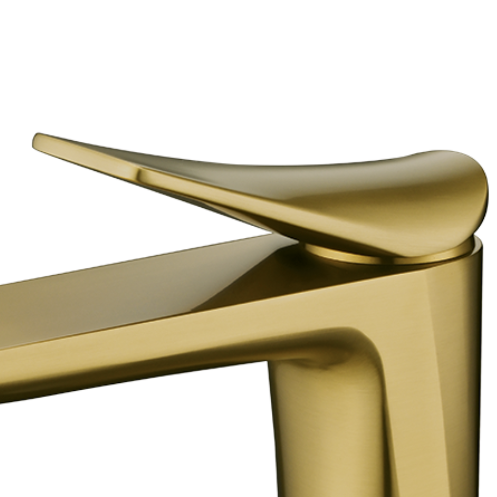 Torneira Misturador Monocomando Lorenzetti Loren Neo 2875 G92 de Bancada Brushed Gold — foto 3