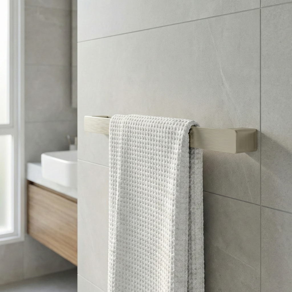 Toalheiro Barra Docol Flat 60cm 961344 Níquel Escovado — foto 4
