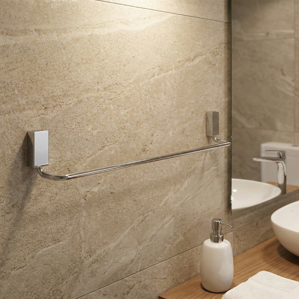 Toalheiro Barra Lorenzetti Loren Way 2040 C30 Cromado -  — foto 4