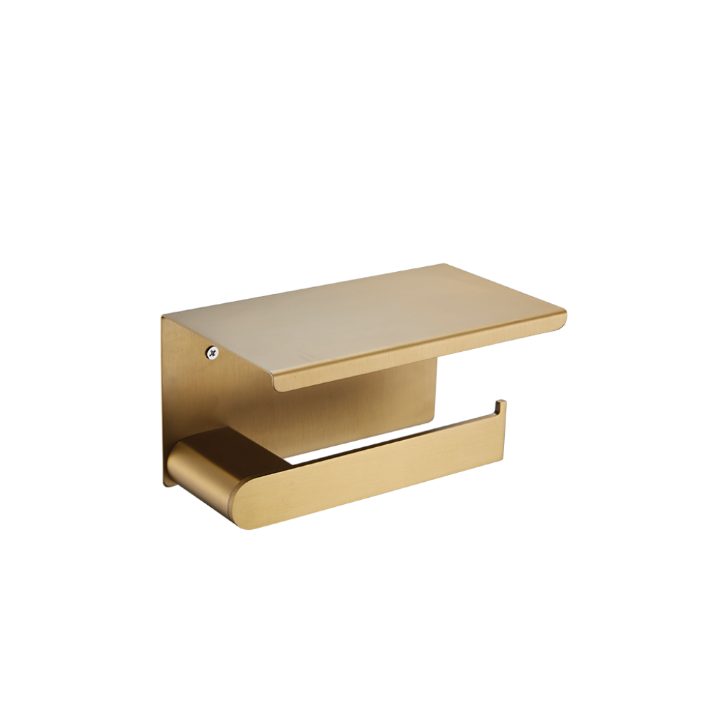 Papeleira com Suporte Lorenzetti Loren Trend 2024 G87 Brushed Gold - 