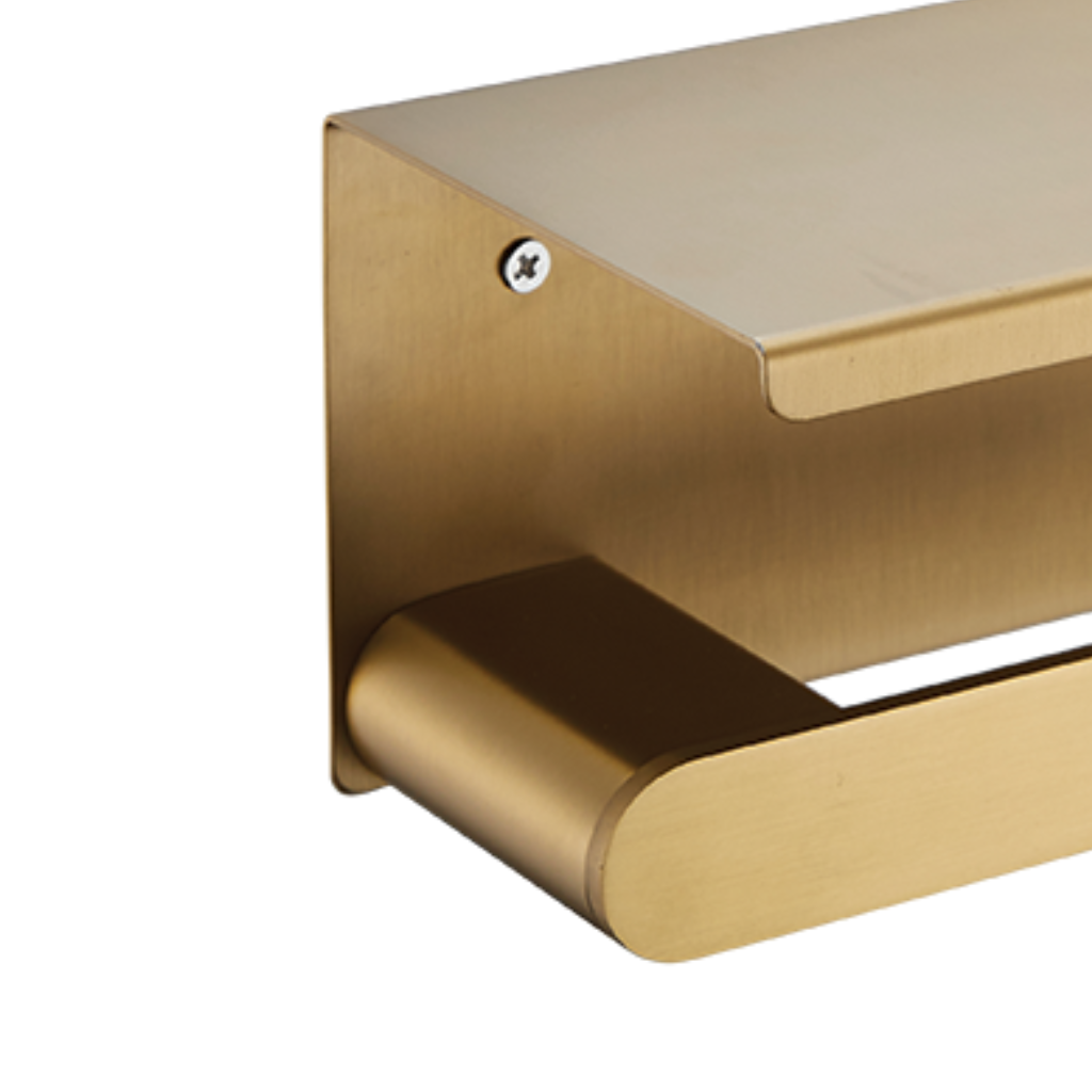 Papeleira com Suporte Lorenzetti Loren Trend 2024 G87 Brushed Gold -  — foto 3