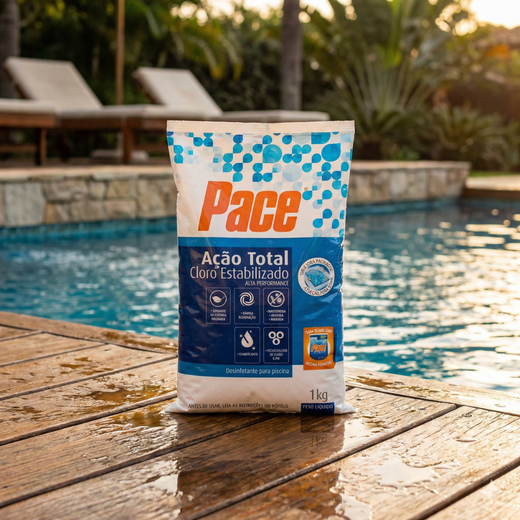 Desinfetante para Piscina Pace Cloro Estabilizado Ação Total 1kg — foto 3