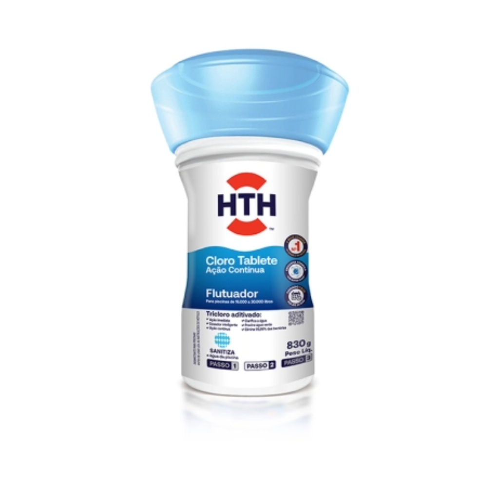 Cloro Tablete Flutuador HTH Ação Contínua 830g — foto 2