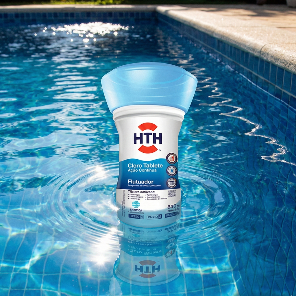 Cloro Tablete Flutuador HTH Ação Contínua 830g — foto 3