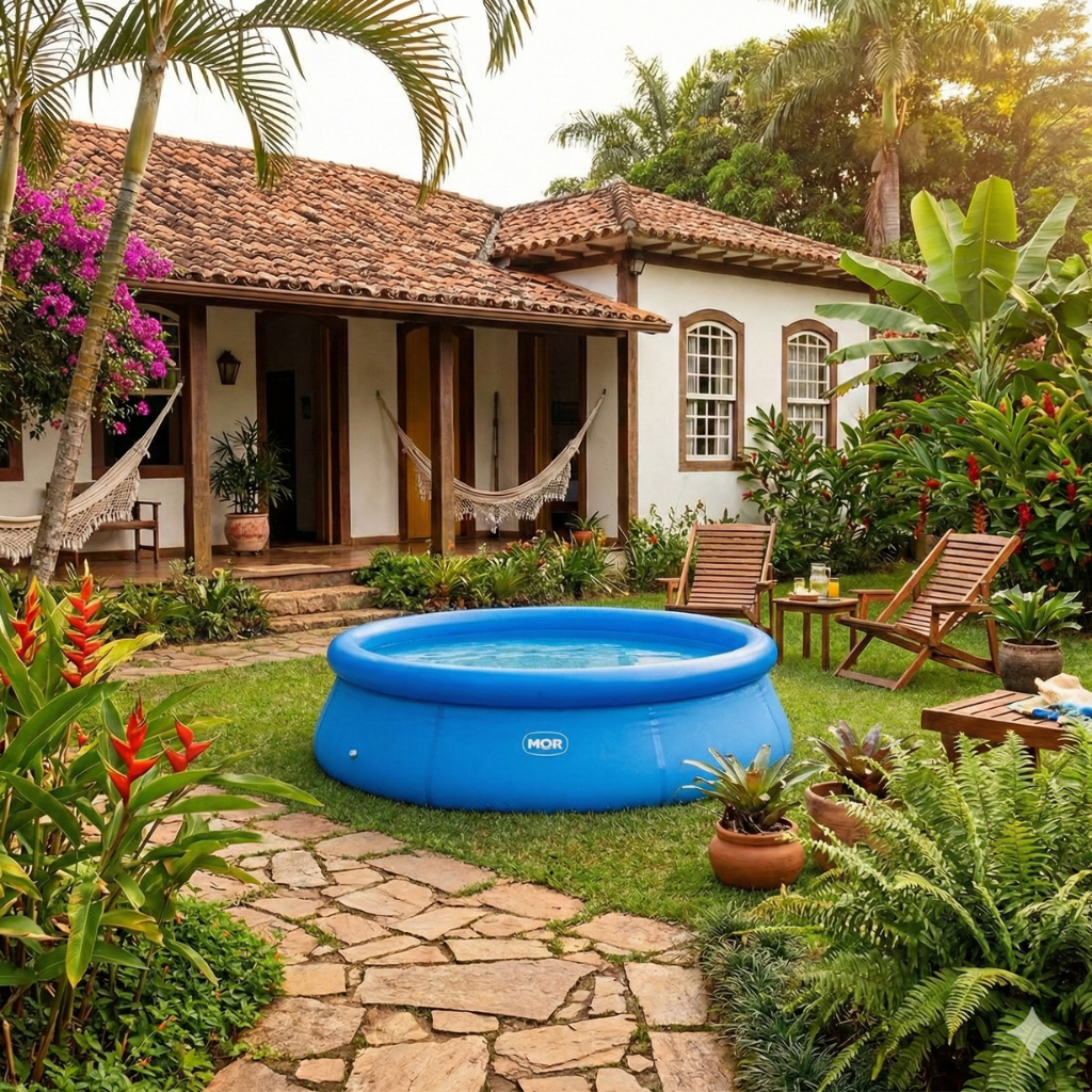 Piscina Inflável MOR 2.400L Redonda — foto 5