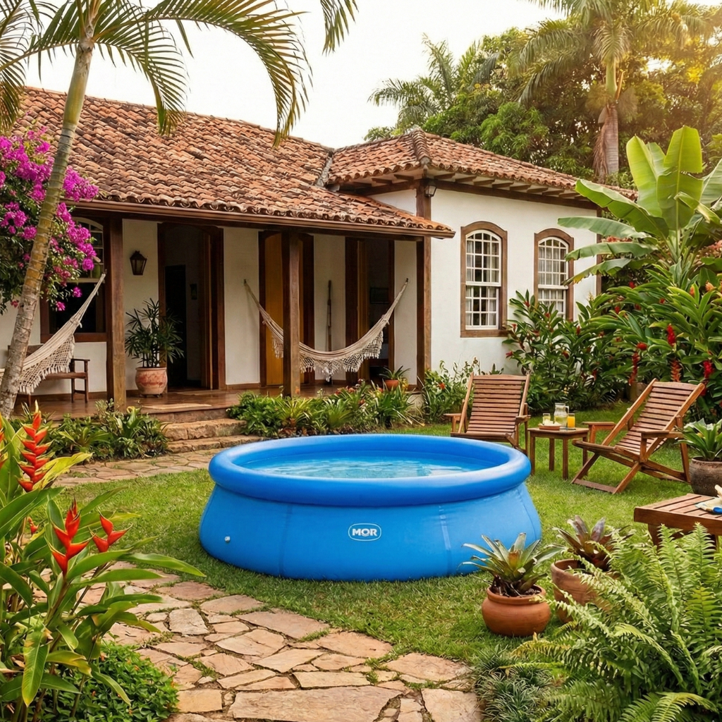 Piscina Inflável MOR 4.600L Redonda — foto 7