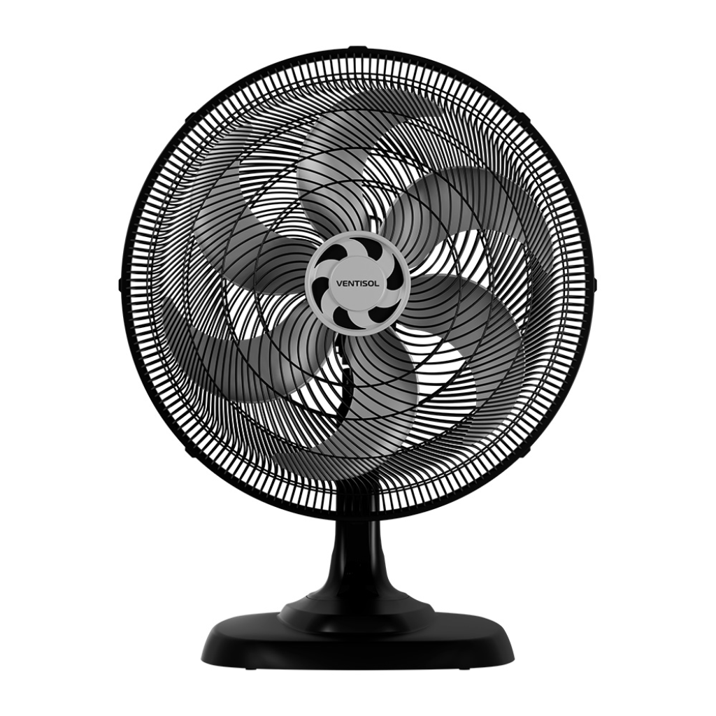 Ventilador de Mesa Ventisol Turbo 6 50cm Preto - 220V
