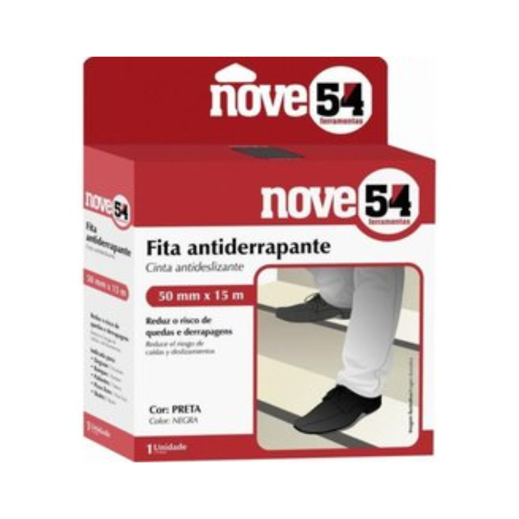 Fita Antiderrapante Nove54 55mm x 5m Preta — foto 4