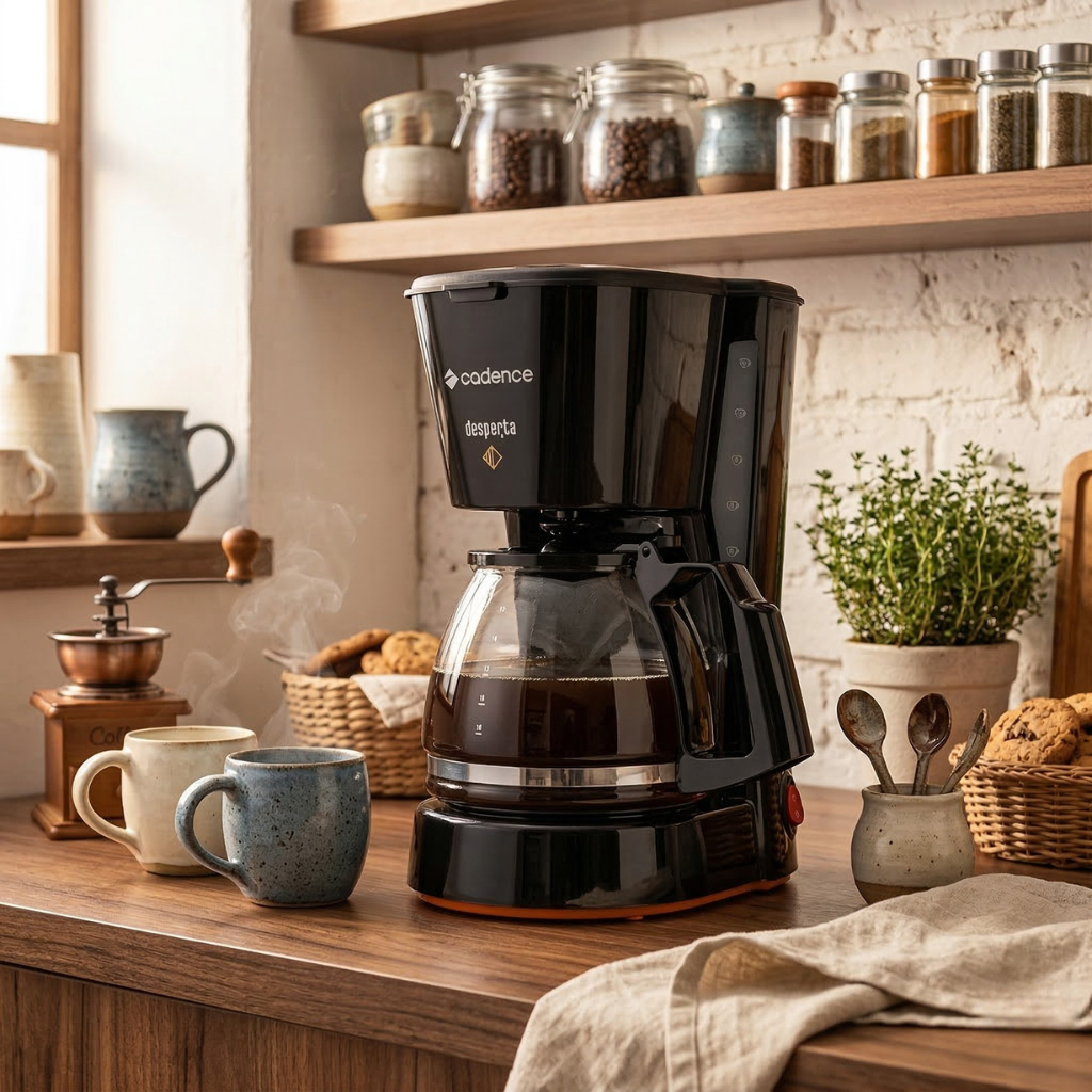 Cafeteira Elétrica Cadence Desperta 750ml 600W Preta - 110V — foto 7