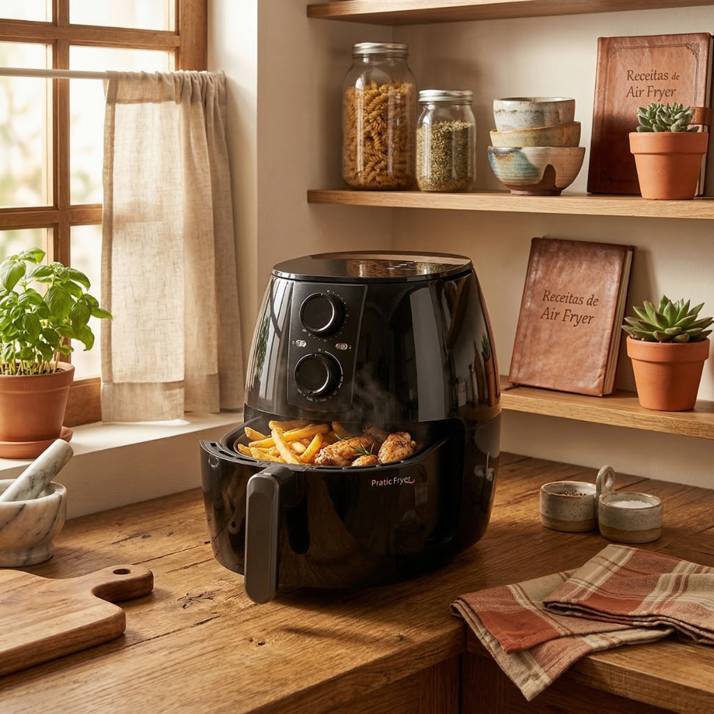 Fritadeira Elétrica Cadence Pratic Fryer 3L 1250W Preta - 110V — foto 6
