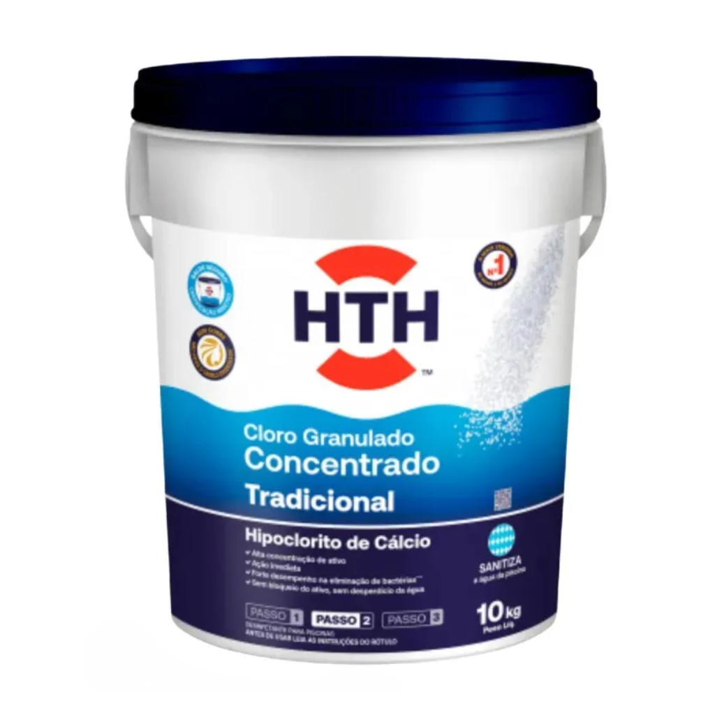 Cloro Granulado Concentrado Tradicional HTH 10kg — foto 2