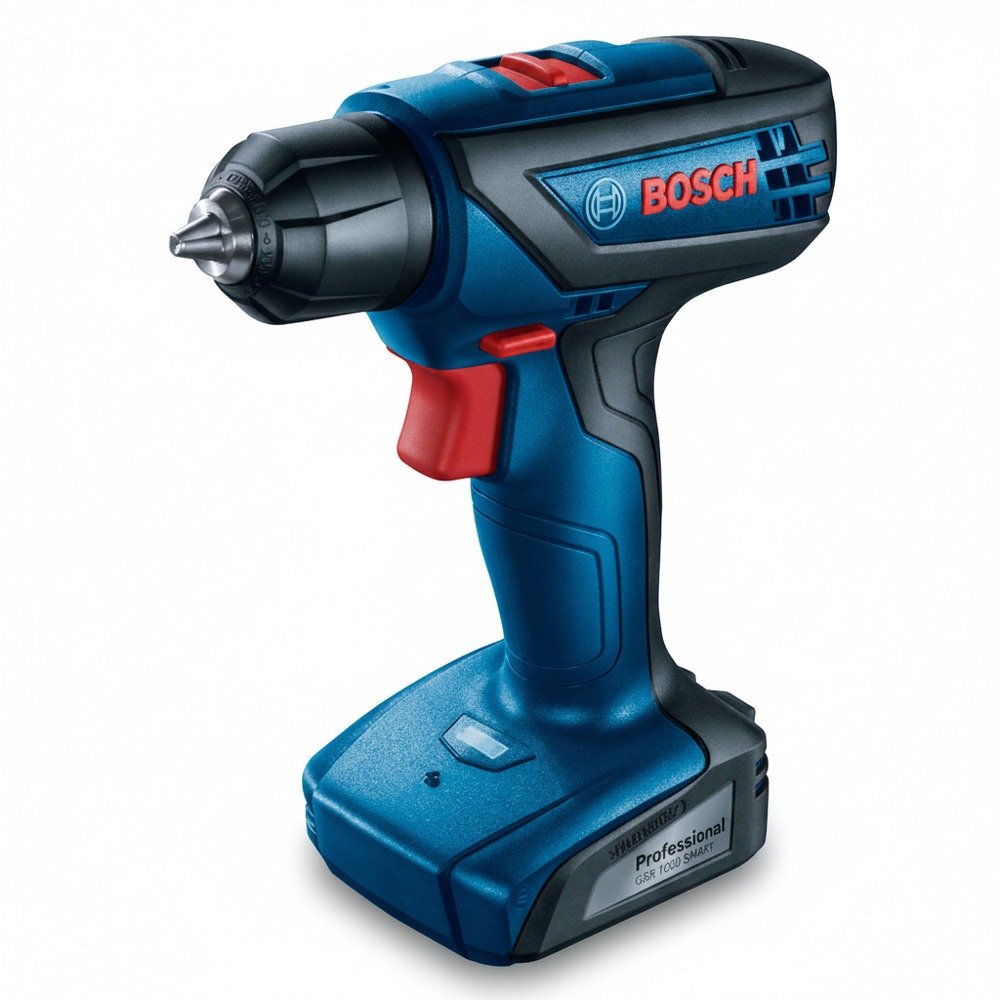 Parafusadeira e Furadeira Bosch GSR 1000 Smart Kit com Maleta 12V