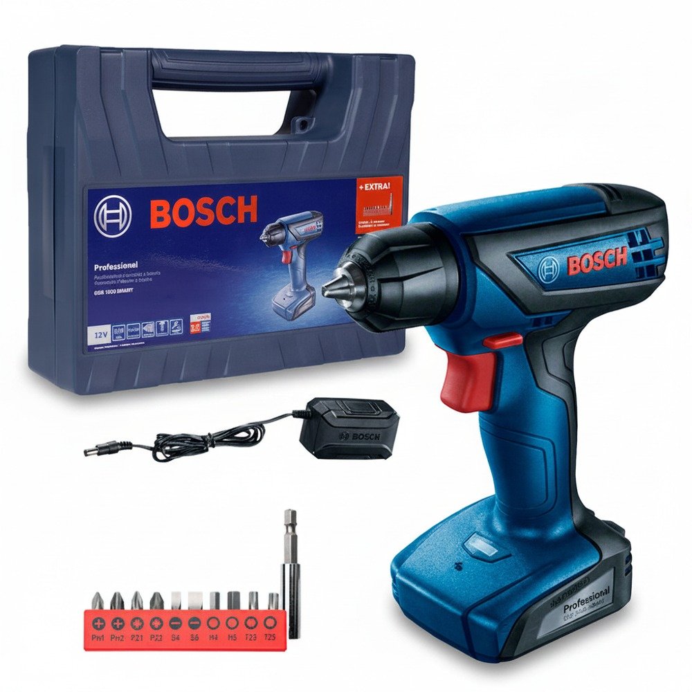 Parafusadeira e Furadeira Bosch GSR 1000 Smart Kit com Maleta 12V — foto 6