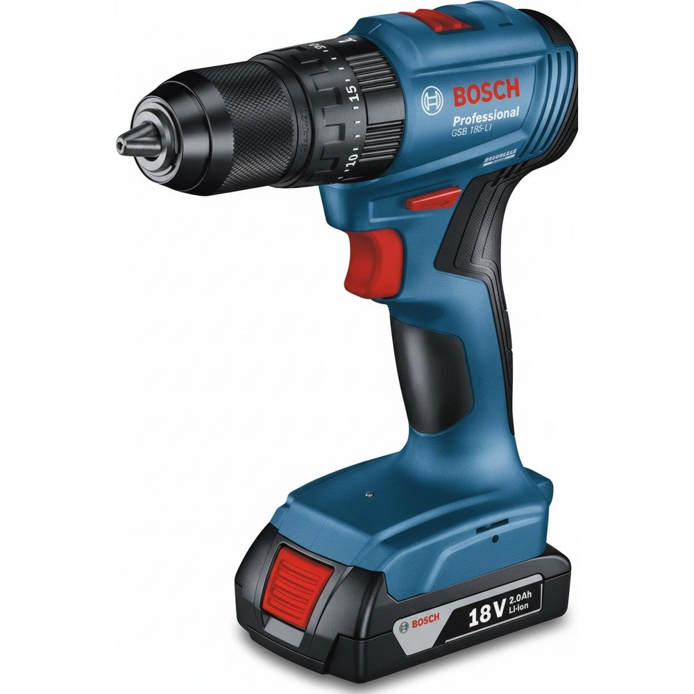 Parafusadeira e Furadeira Bosch GSB 185-LI 18V com Maleta — foto 1