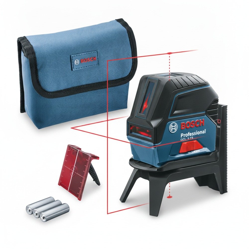 Nível Laser de Linhas e Pontos Bosch GCL 2-15 Profissional Alcance 15m Vermelho — foto 3