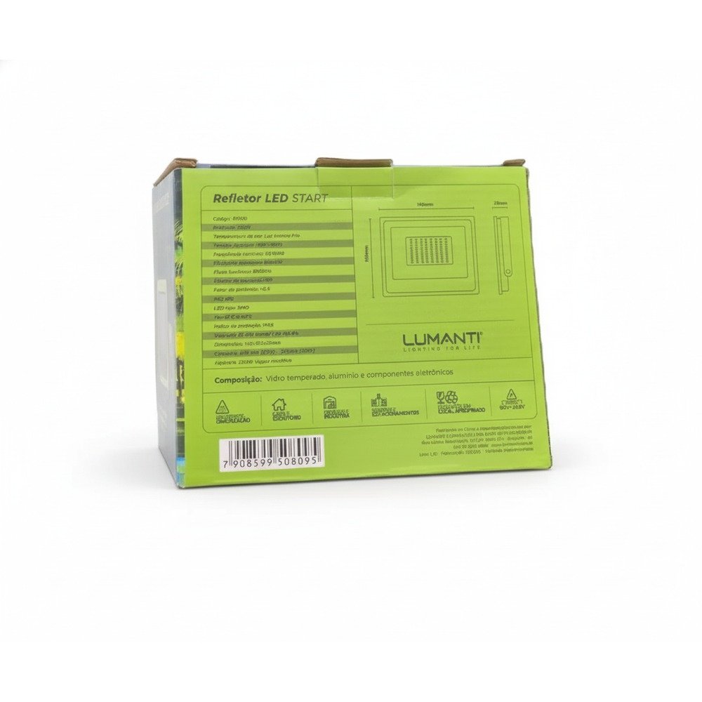 Refletor LED Lumanti Start R5500 500W Autovolt IP66 Branca Fria — foto 4