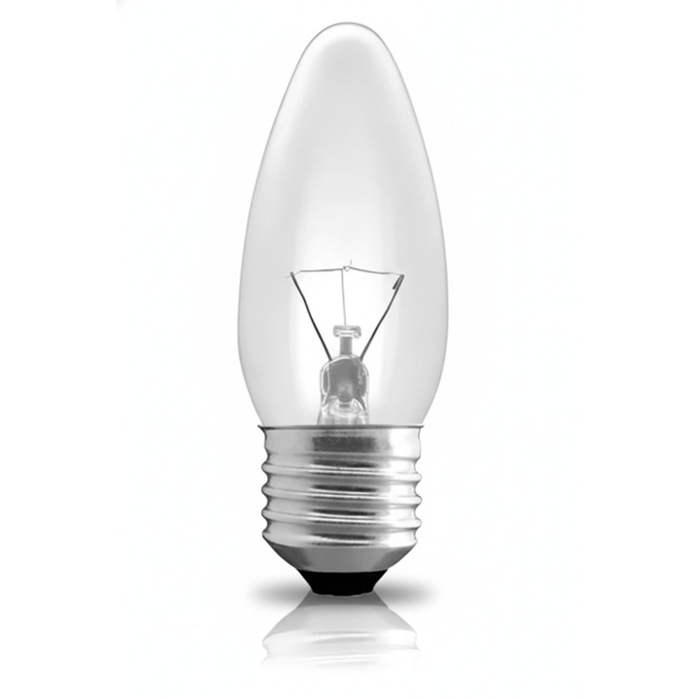 Lâmpada Incandescente Taschibra Vela Lisa Clara 40W 220V E27 Dimerizável Clara — foto 2