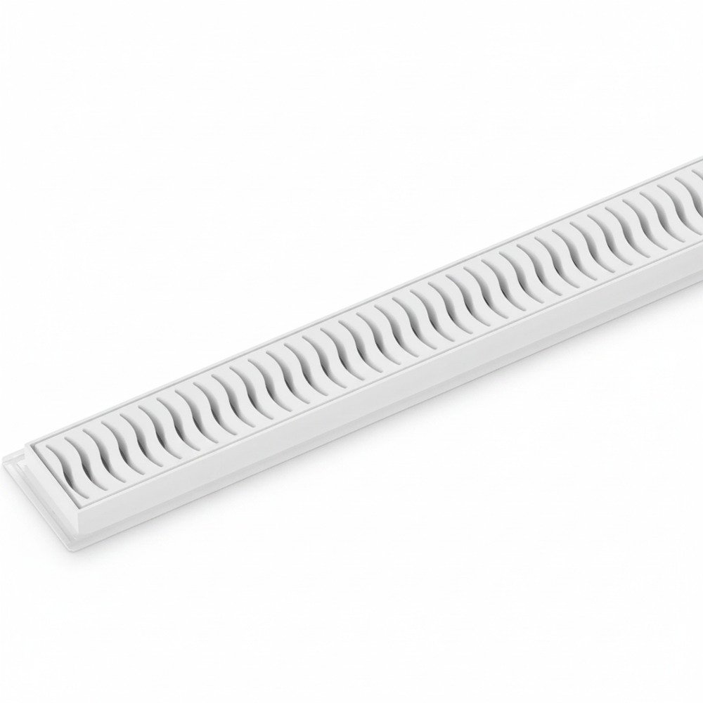 Ralo Linear Tigre Flat 90cm com Grelha Branca — foto 1