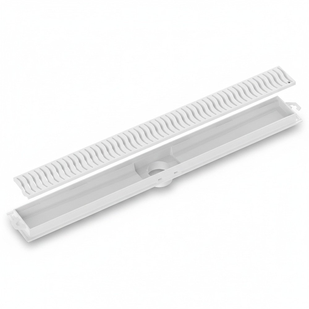 Ralo Linear Tigre Flat 90cm com Grelha Branca — foto 2