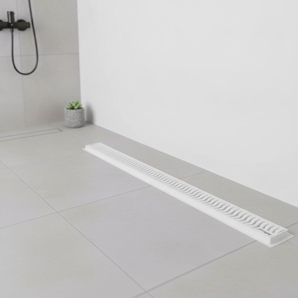 Ralo Linear Tigre Flat 90cm com Grelha Branca — foto 4