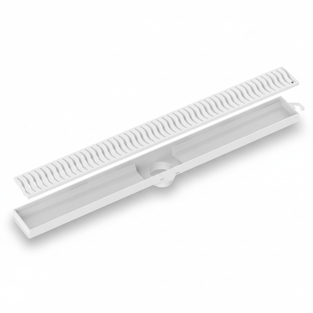 Ralo Linear Tigre Flat 50cm com Grelha Branca — foto 2