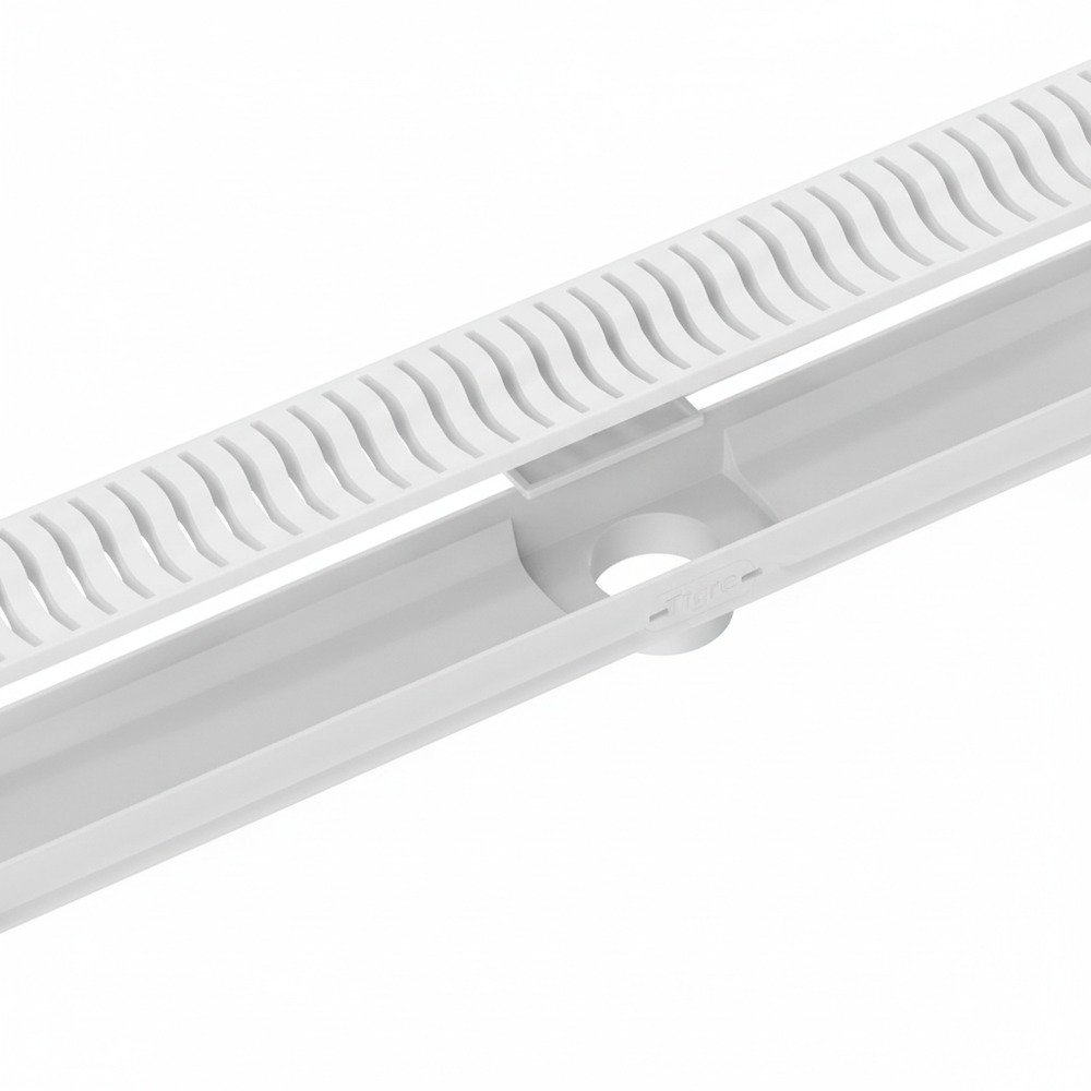 Ralo Linear Tigre Flat 50cm com Grelha Branca — foto 3