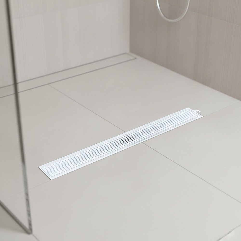 Ralo Linear Tigre Flat 50cm com Grelha Branca — foto 4