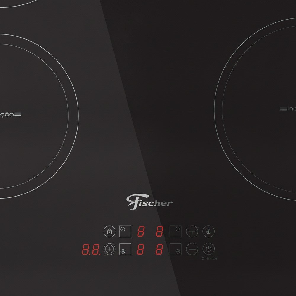 Cooktop de Indução Fischer 33243-89825 Vitrocerâmica Touch Screen 220V Preto — foto 3