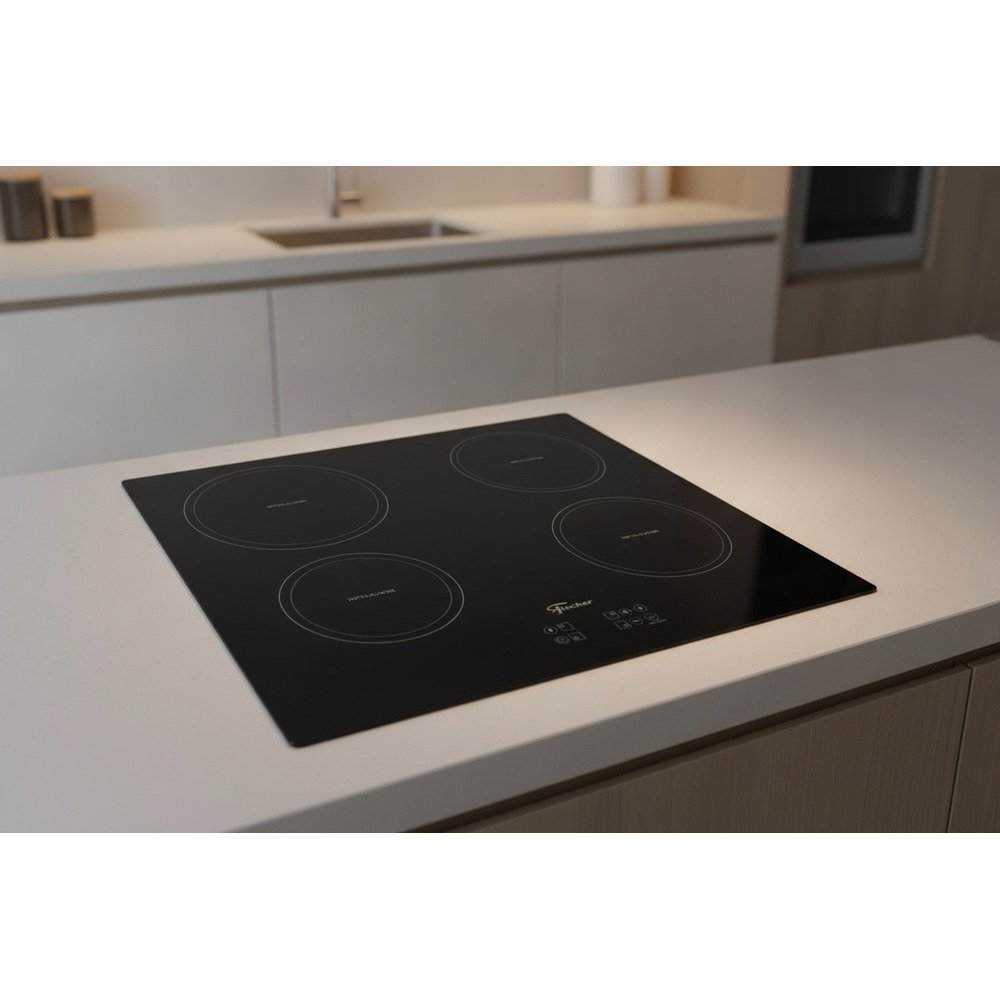 Cooktop de Indução Fischer 33243-89825 Vitrocerâmica Touch Screen 220V Preto — foto 4