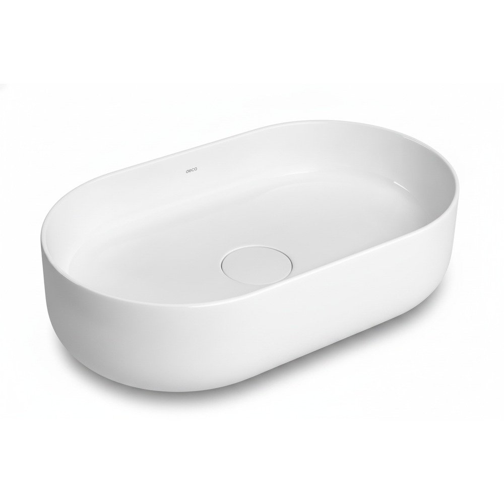 Cuba de Apoio Oval Deca Slim L.14050.17 Borda Fina Branca — foto 1