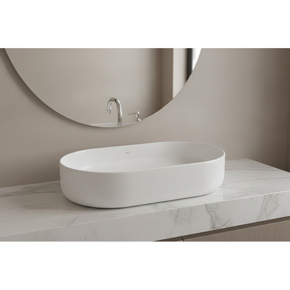 Cuba de Apoio Oval Deca Slim L.14050.17 Borda Fina Branca — foto 4