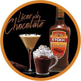 miniatura de licor de chocolate stock