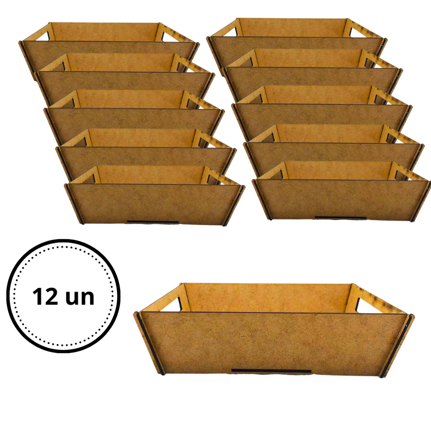 01 cesta de madeira lisa simples 22x19 12 unidades