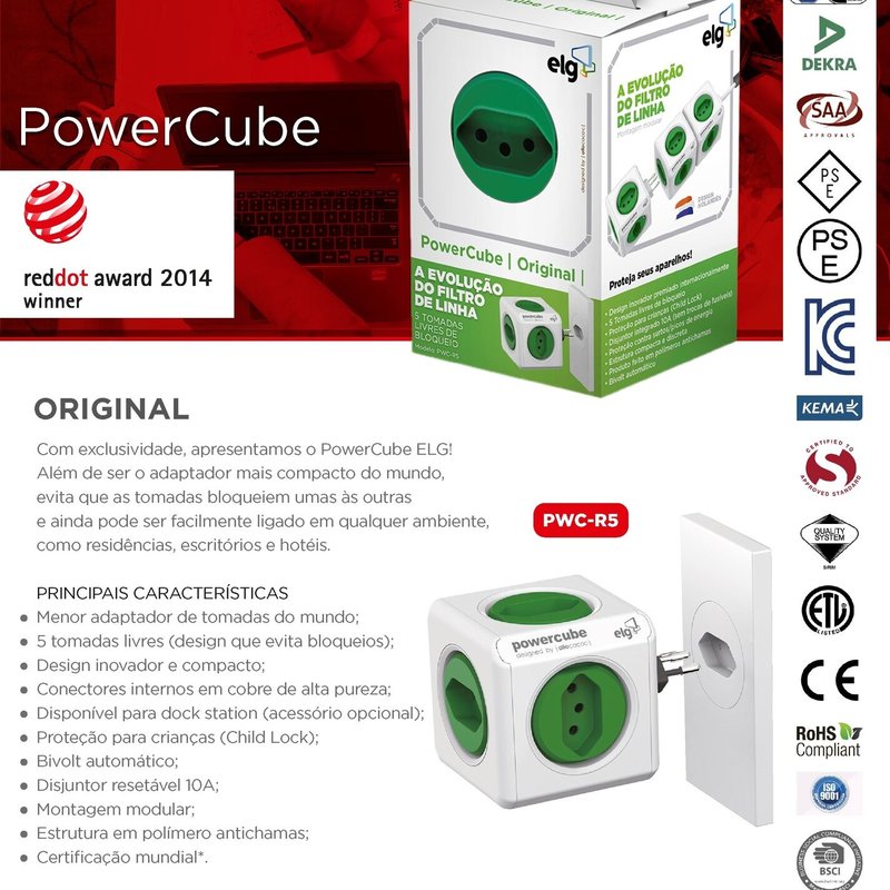 PowerCube Original PWC-R5 ELG Verde