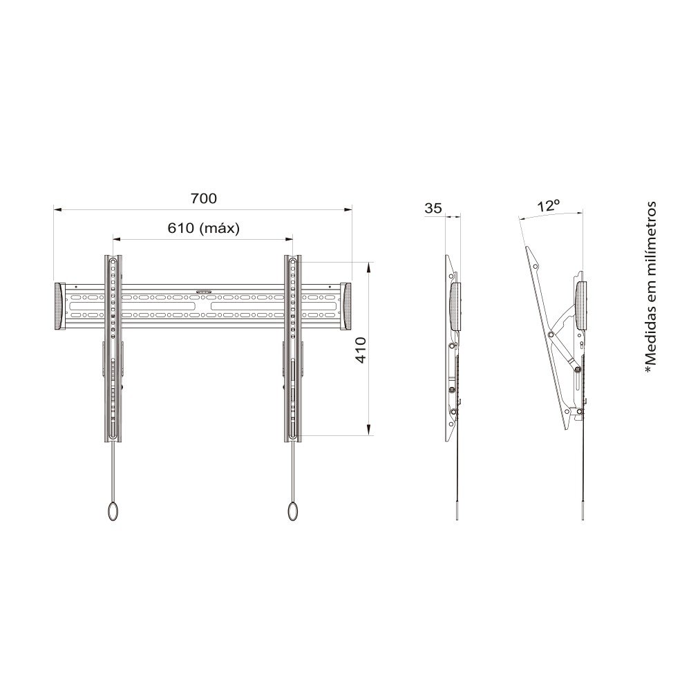 Suporte Inclinável TV de 32 a 65 A03V6 ELG