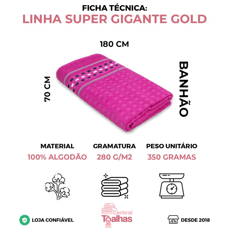 Toalha Banho Jacquard Lúcia