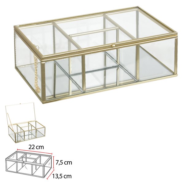 Caixas decorativas de vidro Hay Bits and Bobs Clear - Agile Design Store