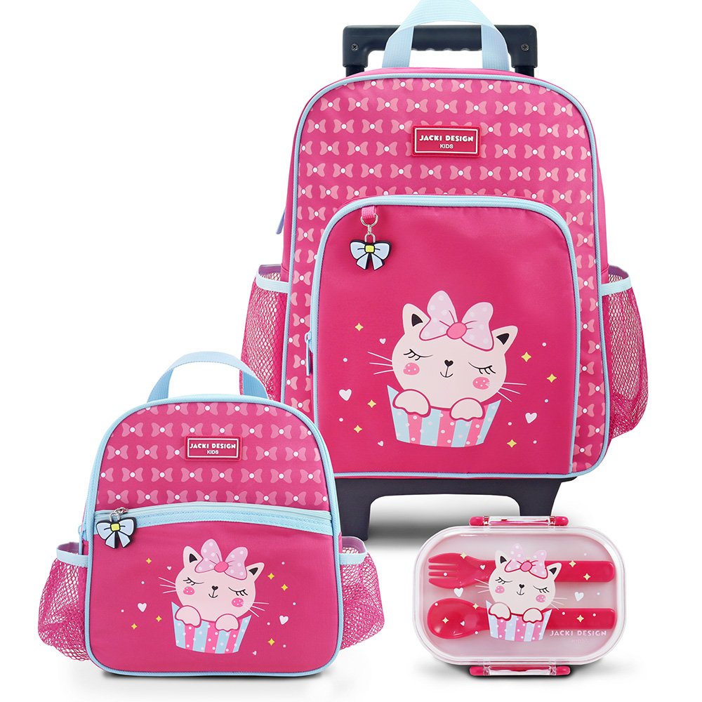 Conjunto Mochila Com Rodinhas Lancheira Térmica Pote P Lanche Voltaasaulas Conjunto Mochila Com Rodinhas Lancheira Térmica Pote P Lanche Voltaasaulas