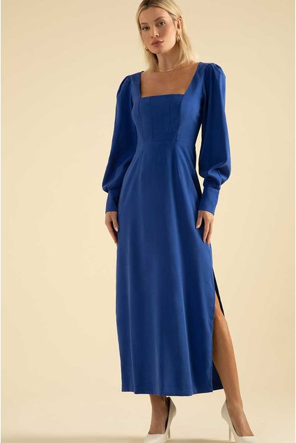 vestido esther azul