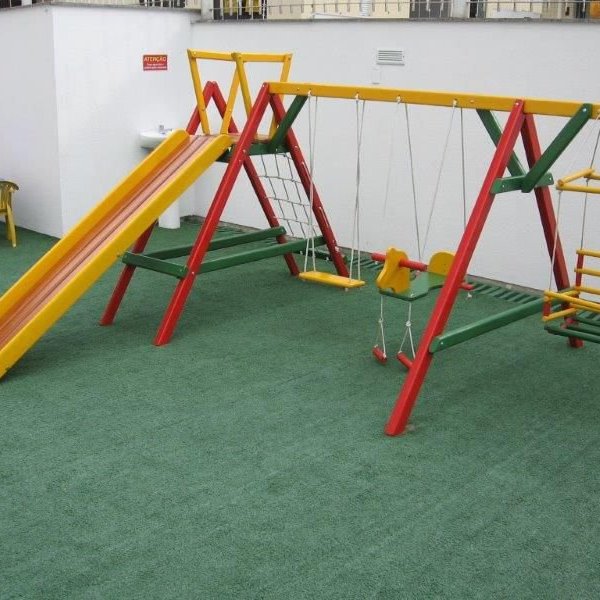 Balanço Mirim com Escorregador - Madeira - Cordas Balanço Mirim com Escorregador - Madeira - Cordas