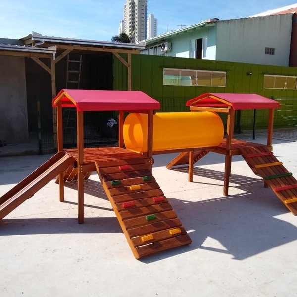 Casinha Dupla com Tubo Com 06 Subidas - Pet Casinha Dupla com Tubo Com 06 Subidas - Pet