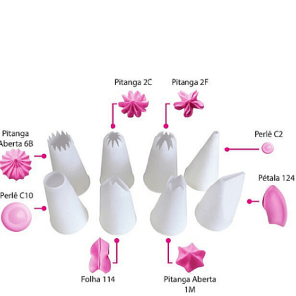 Kit Jogo de Bicos Grandes para Confeitar Cód 0467/MAGO - Tudo para sua  festa você encontra aqui na Fiel 🍭, 🎂, 🎈