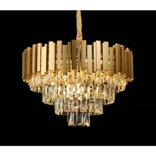 lustre pendente 52x33cm cristal e metal dourado e transparente sindora iluminacao dcd00458