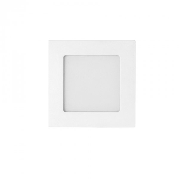 painel luminaria de embutir led eco quadrado 3000k 6w bivolt 128x128cm policarbonato branco stella sth9951q30 001