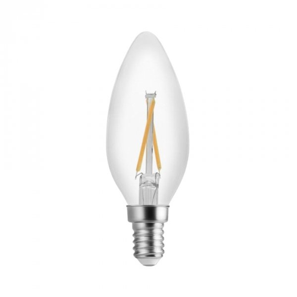 lampada led vela lisa filamento e14 2400k 2w 110v externo save energy se 200 1028