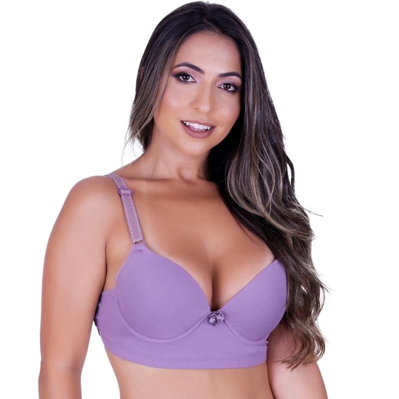 Sutiã Plus Size com Bojo Feminino Clamar em Microfibra 2435 Sutiã Plus Size com Bojo Feminino Clamar em Microfibra 2435