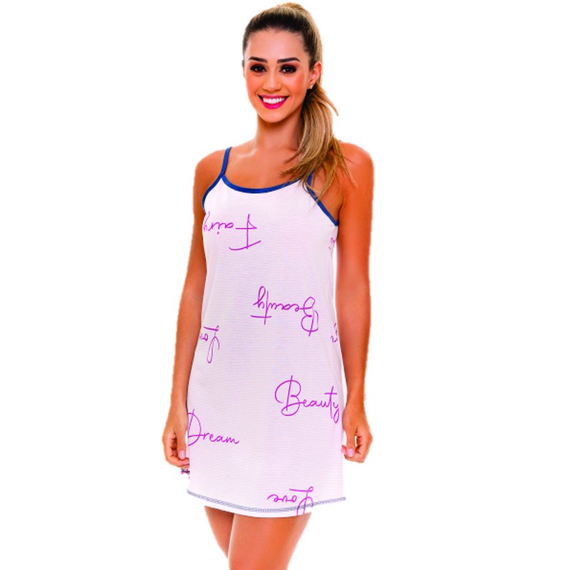 Camisola de Alcinha Beauty Feminina Clamar em Viscose 4690 Camisola de Alcinha Beauty Feminina Clamar em Viscose 4690