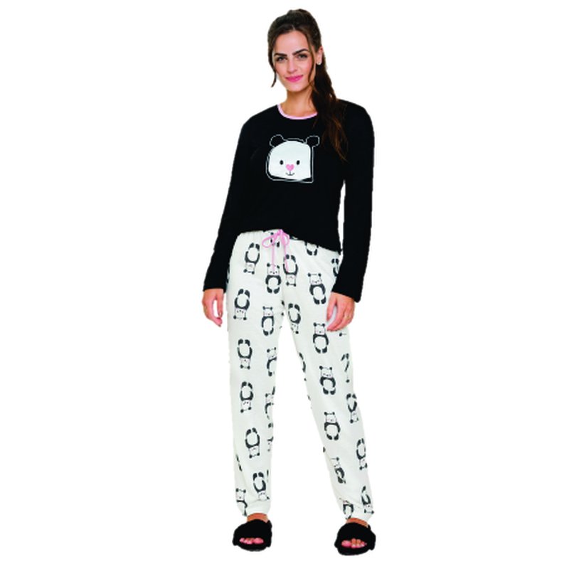 Pijama Longo Feminino Clamar Panda II - 5013 Pijama Longo Feminino Clamar Panda II - 5013